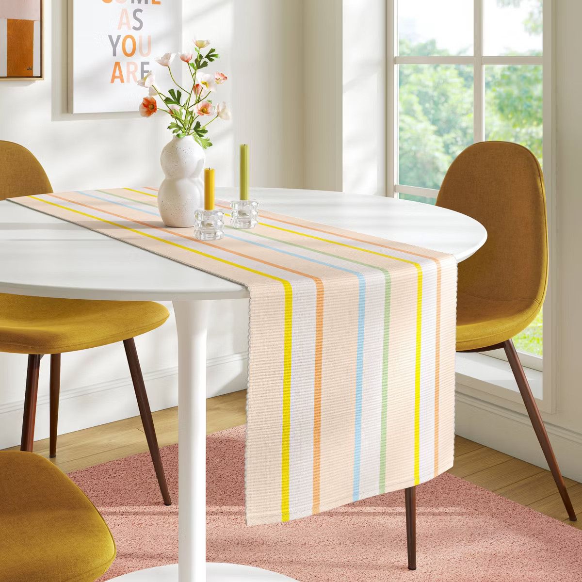 72"x14" Striped Table Runner - Room Essentials™ | Target