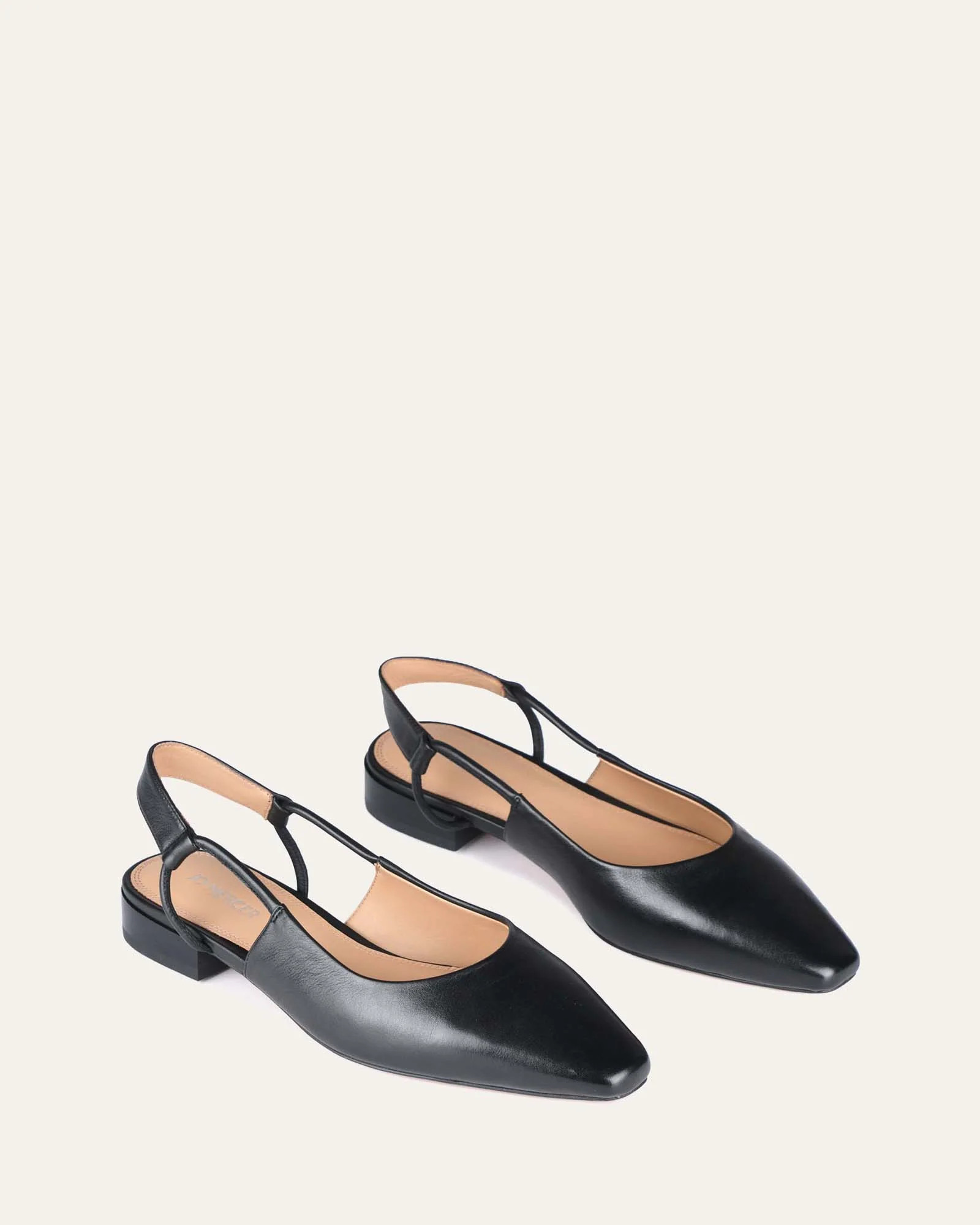 LARISSA DRESS FLATS BLACK LEATHER | Jo Mercer (AU)