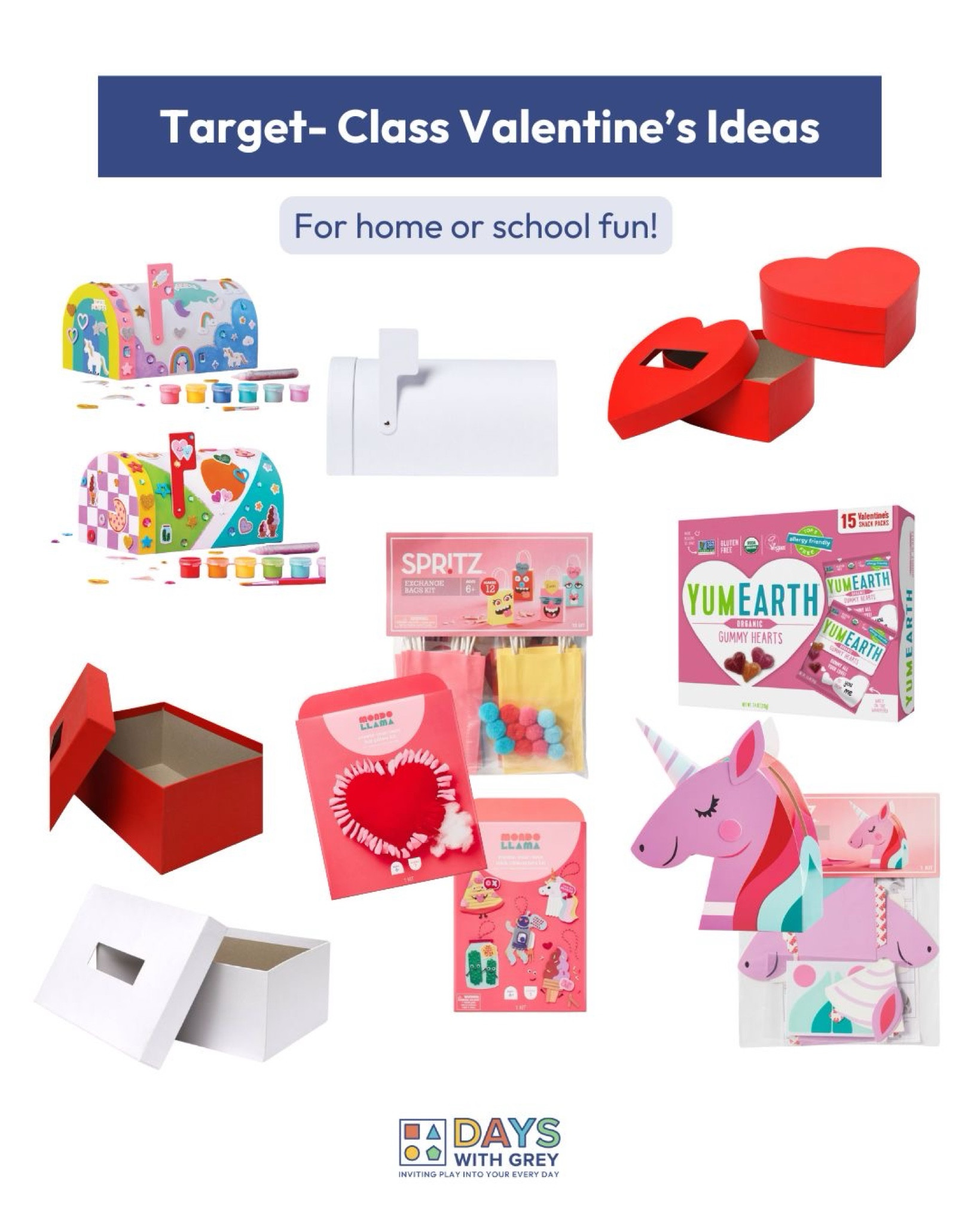 Target has so many fun and affordable finds for celebrating Valentine’s Day in the classroom or at home. Decorate your own mailbox, have an allergy friendly treat, or make a themed craft!

#LTKSeasonal #LTKParties #LTKKids