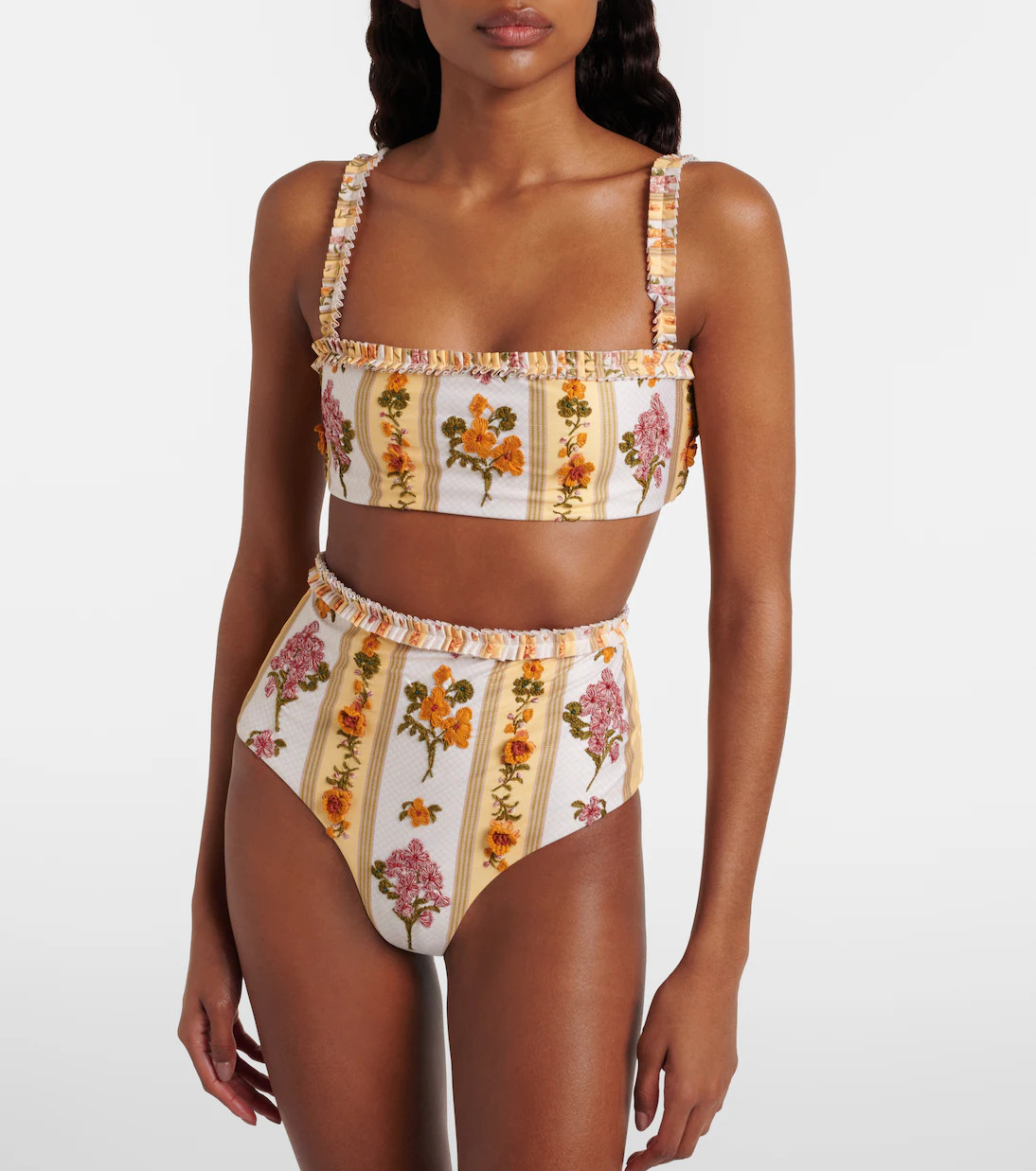 Floral embroidered bikini bottoms | Mytheresa (US/CA)