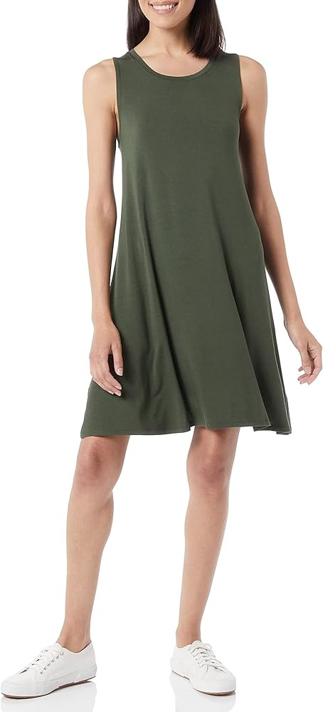 Amazon Essentials Women's Tank Swing Dress | Amazon (US)