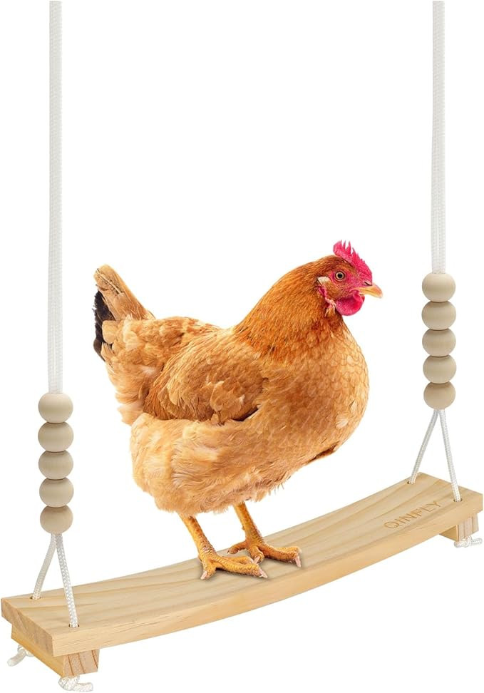 Arc-Shaped Chicken Swing Perch Enrichment Toys Handmade,Chicken Accessories for Chicken Coop Deco... | Amazon (US)