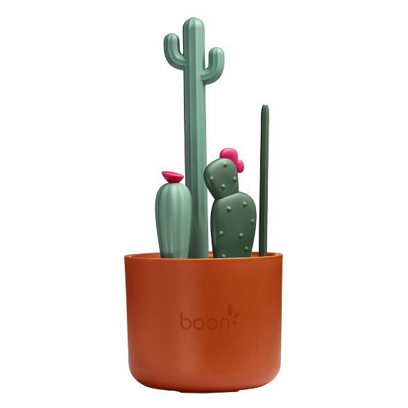 Boon Cacti Bottle Cleaning Brush Set - Brown & Green | Target