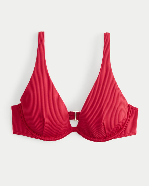 High Apex Ribbed Underwire Bikini Top | Hollister (US)