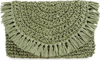 Clara Soft Straw Clutch | Nordstrom