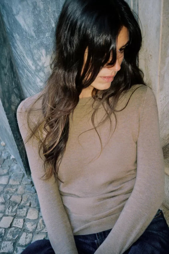 BASIC PLAIN KNIT JUMPER | Zara US