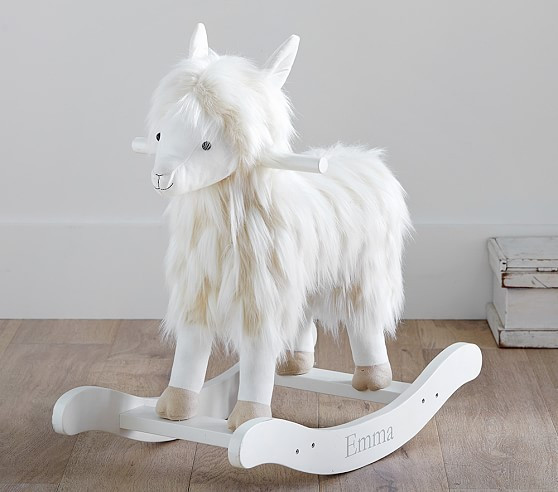 Llama Plush Nursery Rocker | Pottery Barn Kids