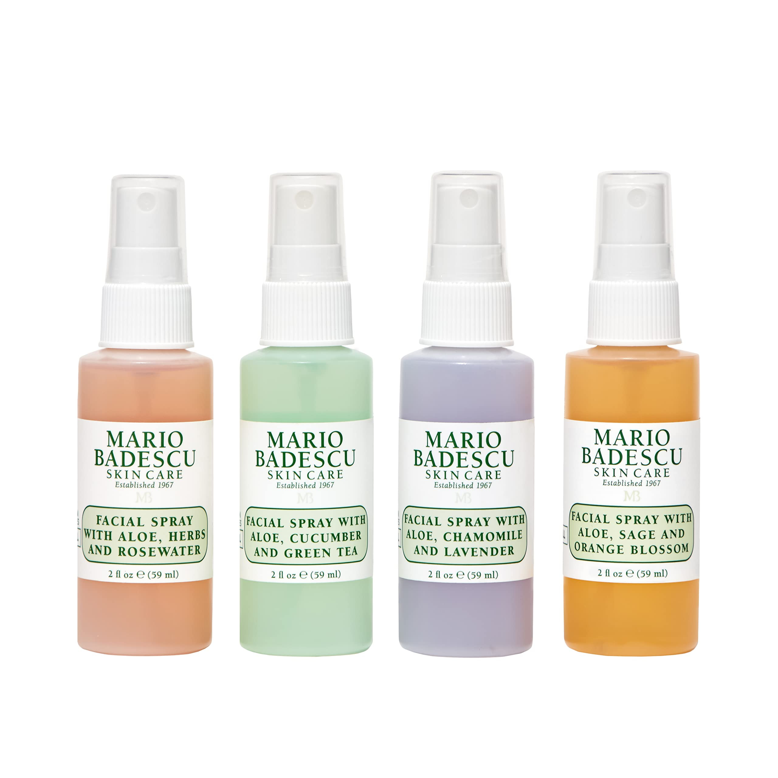 Mario Badescu Mini Mist Facial Spray Collection with Rose Water, Cucumber, Lavender and Orange Bl... | Amazon (US)