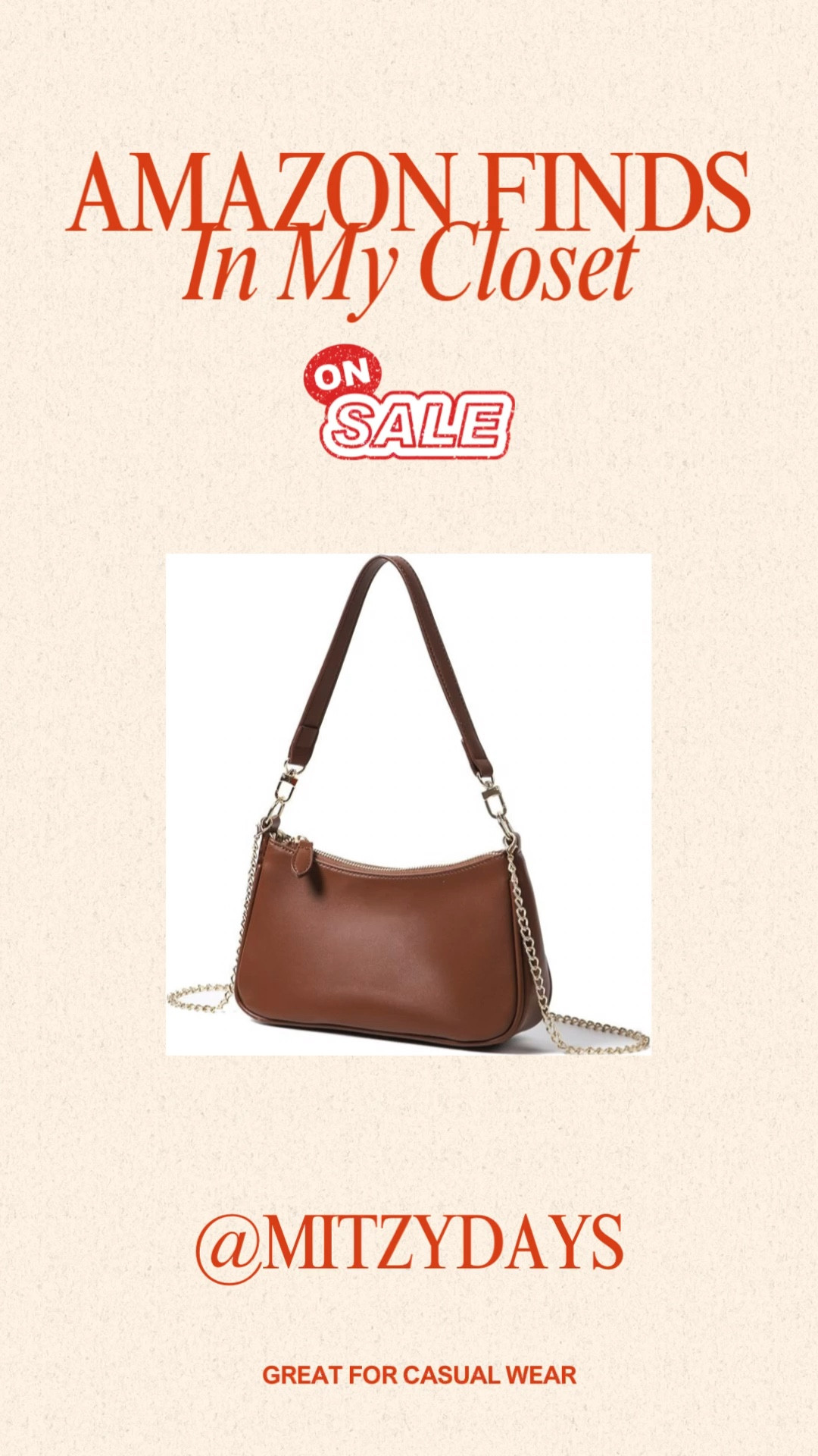 I have worn this bag for my casual styles and even for weddings! 

It’s currently on sale on Amazon ! Check it out.

Handbag | Amazon Fashion | bag | crossbody | sale | Amazon Finds | purse 

#LTKfindsunder50 #LTKSpringSale #LTKsalealert