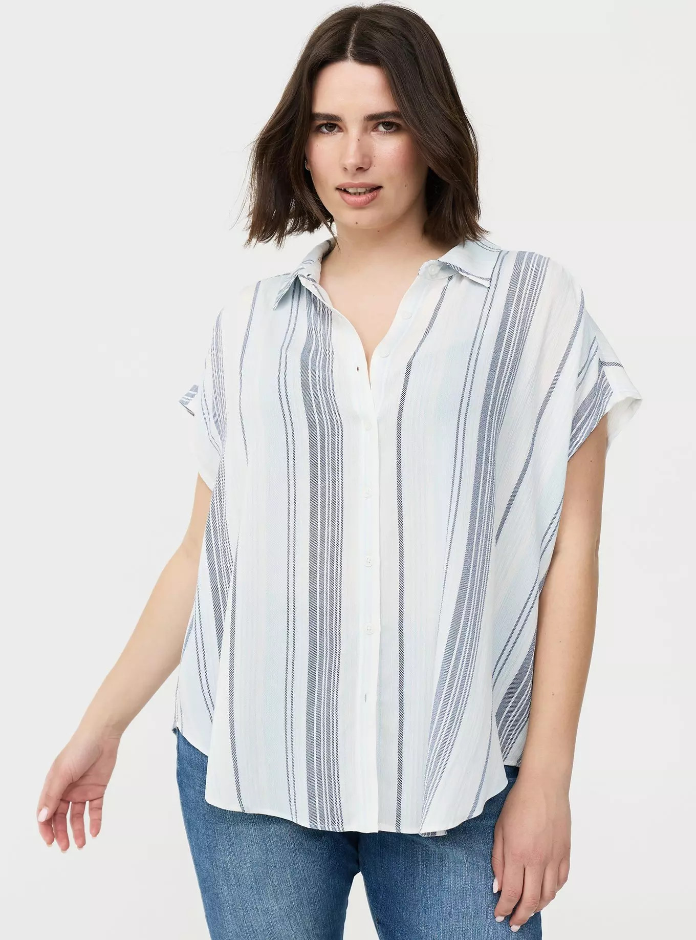 Crinkle Gauze Dolman Shirt | Torrid (US & Canada)