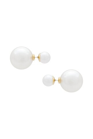 8 Other Reasons Double Pearl Earrings in Ivory from Revolve.com | Revolve Clothing (Global)