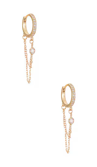 Reese Huggy Hoop Earring in Gold | Revolve Clothing (Global)