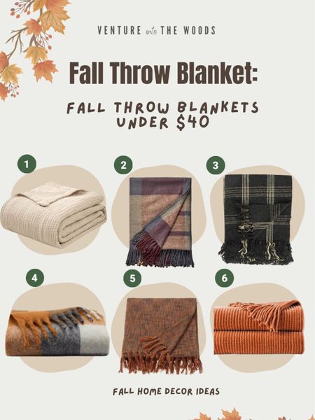 Fall Throw Blankets are the easiest way to add in some color and texture for fall 🍁 Here’s my favs under $40!

#LTKfindsunder50 #LTKSeasonal #LTKhome