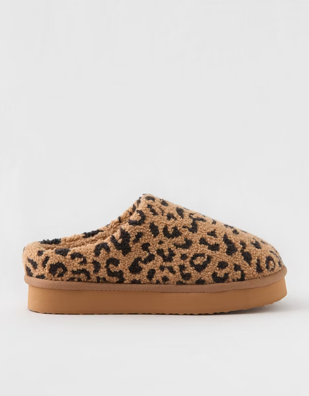 Aerie Sherpa Scuff Slippers | Aerie