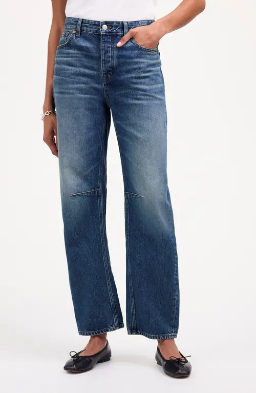 Madewell Darted Barrel Leg Jeans in Irmo Wash at Nordstrom, Size 32 | Nordstrom