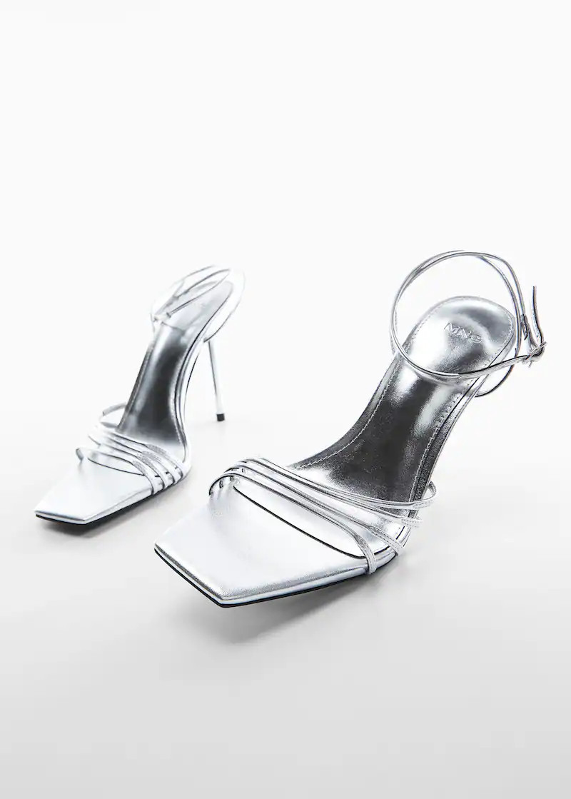 Strappy heeled sandals -  Women | Mango USA | MANGO (US)