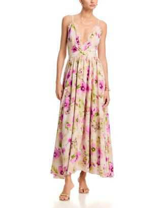 Floral Lace Trim Maxi Dress - Exclusive | Bloomingdale's (US)