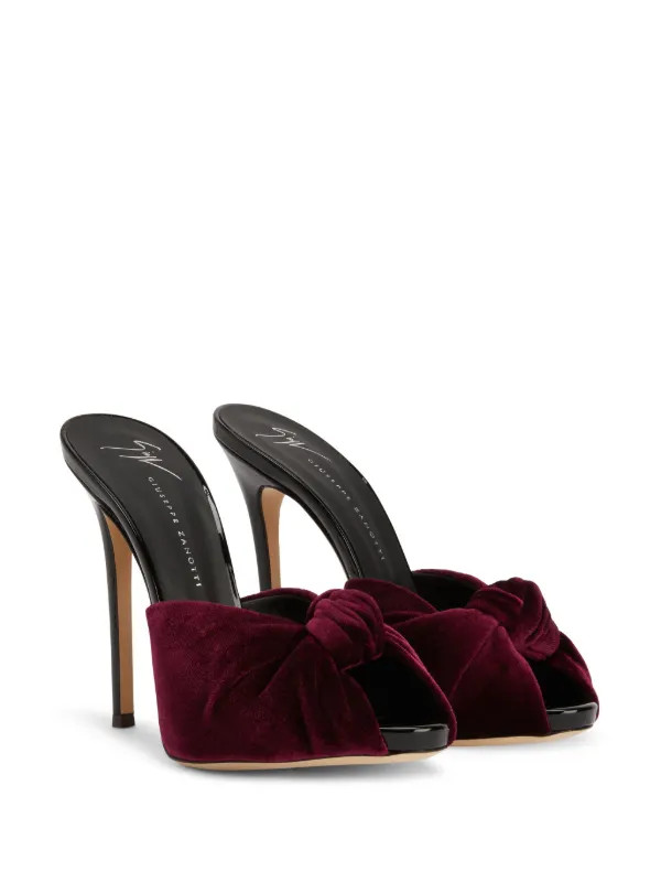 Giuseppe Zanotti Bridget 120mm Velvet Pumps | Red | FARFETCH | Farfetch Global