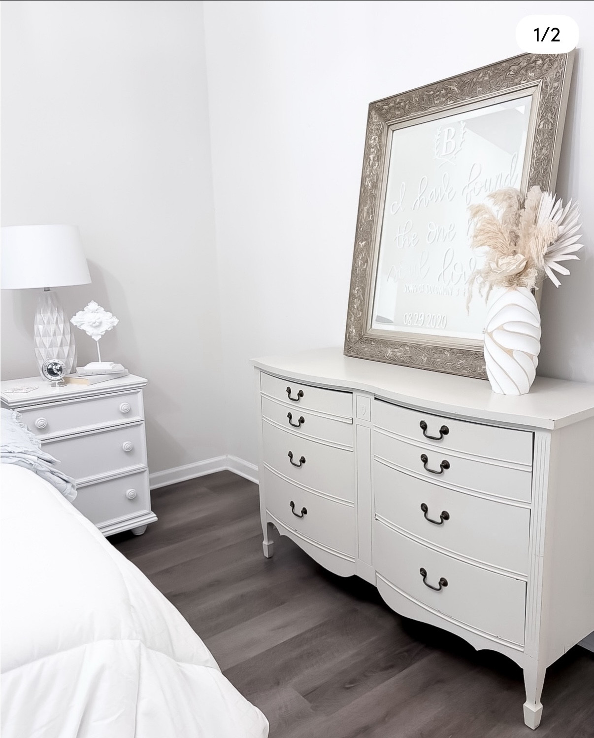 Instant bedroom refresh — without starting over.

These classic staples do the heavy lifting:
• Neutral dresser
• Statement mirror
• Crisp white bedding
• Soft layered textures

Timeless pieces. No guesswork. No trends to regret.

Everything is linked to make updating your space simple and seamless. Tap to shop.