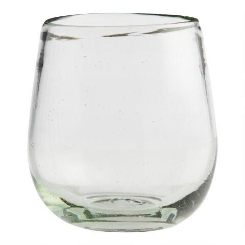 Recycled Stemless Wine Glasses Set Of 4 | World Market