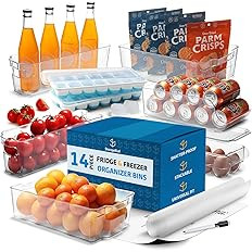 StorageBud Pantry Organization and Storage Bins - 14 Pieces Food Storage Containers - Clear Stora... | Amazon (US)
