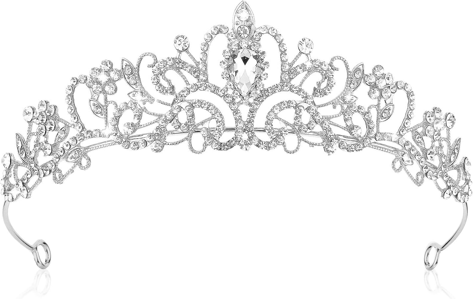 Krone Prinzessin Mädchen Damen Diadem Crown Kristall Tiaras Prinzessinnenkrone Eleganter Corwn R... | Amazon (DE)