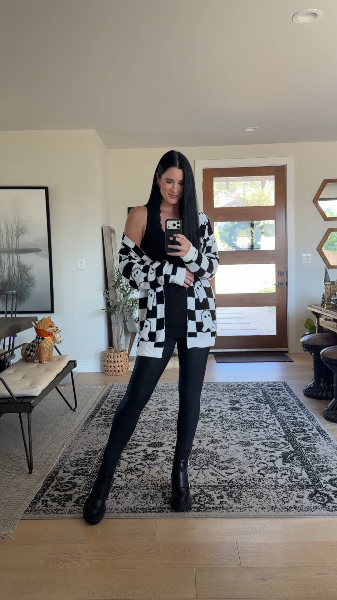 The cutest little ghost cardigan! My SPANX faux leather leggings are still on major sale. I’m in a small. Use code dtkxspanx for 15% off anything full price!

#LTKSaleAlert #LTKOver40 #LTKSeasonal