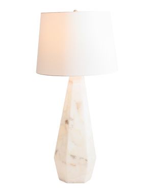 37in Alabaster 6 Sided Table Lamp | Bedroom | Marshalls | Marshalls