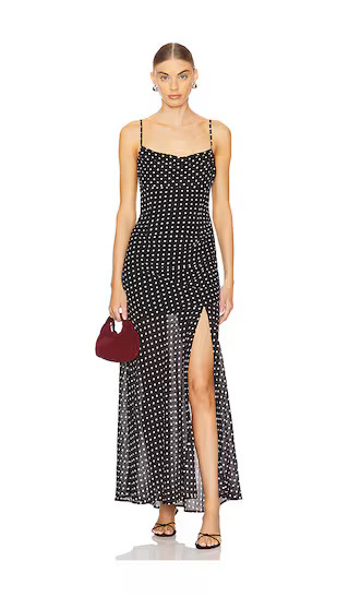 Kyleah Maxi Dress in Black & White | Revolve Clothing (Global)