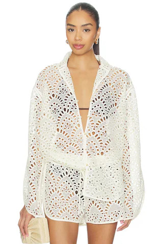Cult Gaia Aziza Top in Off White from Revolve.com | Revolve Clothing (Global)