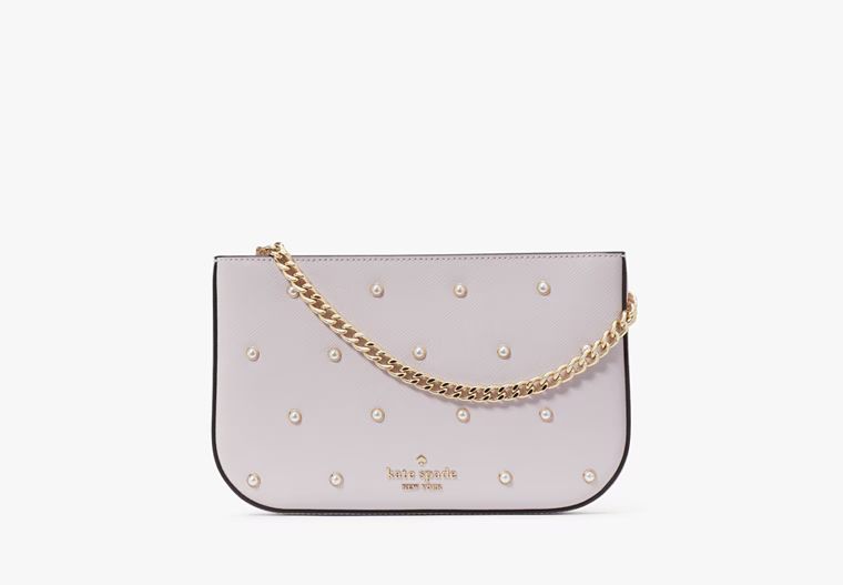 Madison Studded Pearls Pochette | Kate Spade Outlet