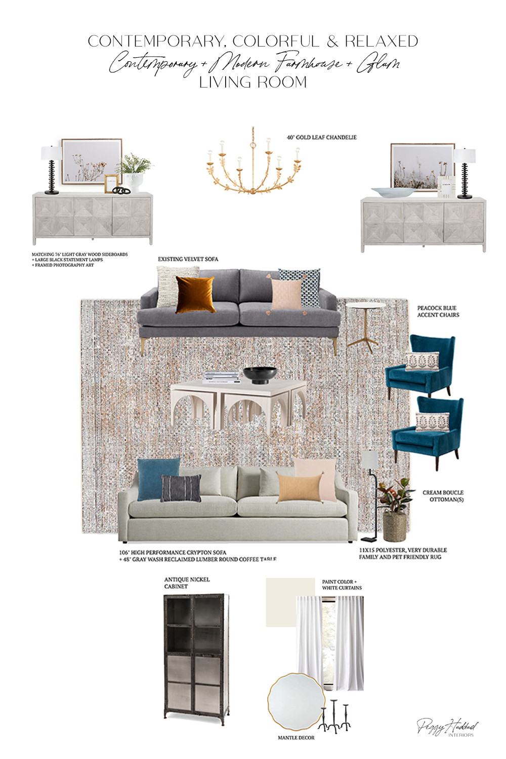 A layered living room that feels as good as it looks. We anchored it with a plush neutral rug, then brought in a curved sofa, brass lighting, and warm textures to keep things cozy but elevated. It’s a little glam, a little farmhouse, and totally livable.
#livingroominspo #glamfarmhouse #curvedsofa #cozyhome #neutralstyle #layeredliving #LTKhome 

 #LTKHome #LTKFindsUnder100