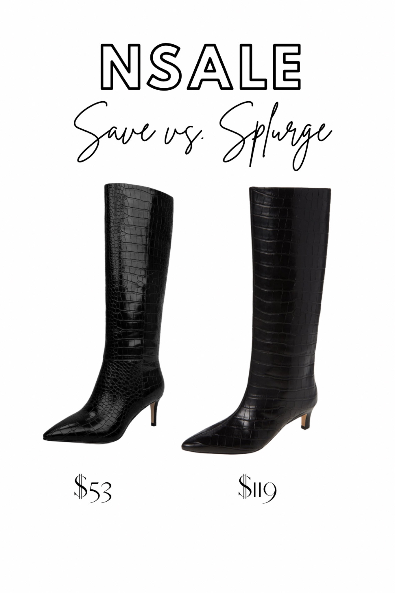 NSale look for less, tall boots

#LTKxNSale #LTKShoeCrush #LTKOver40