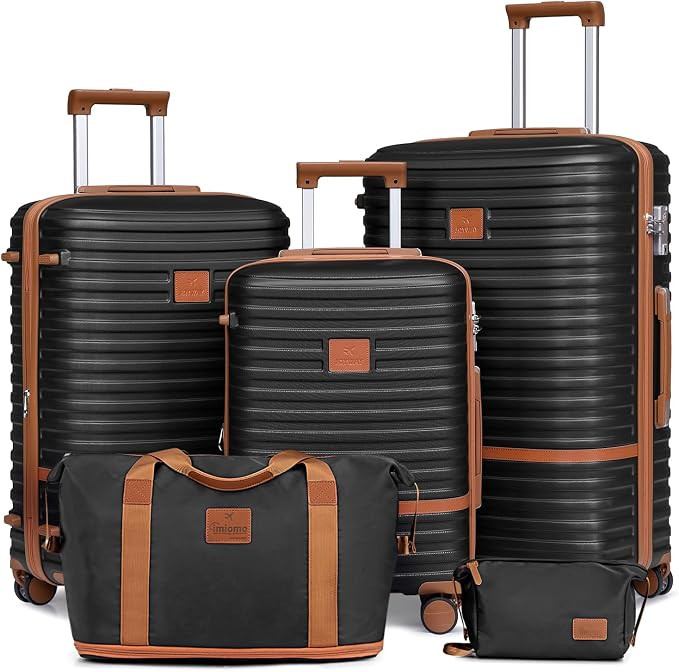 Joyway Expandable Luggage Sets 5 Piece, Hard Case Suitcase Set with Spinner Wheels, Hardshell Lig... | Amazon (US)