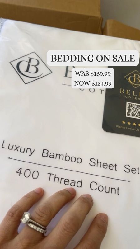 Amazon bedding on sale! Great price for 400 thread count! Great for guest rooms for the holidays too! 

#LTKHoliday