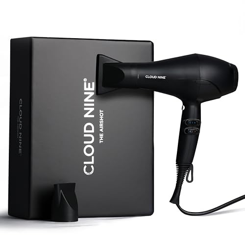 Cloud Nine The Airshot Ionic Hair Dryer for Women, 2000W, Anti-Frizz, Black | Amazon (UK)