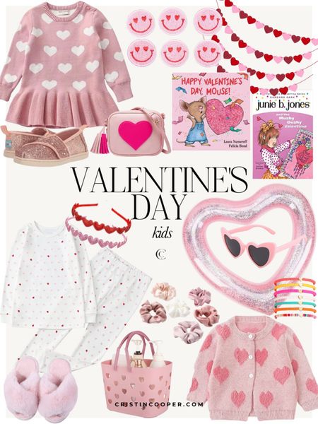 Valentine’s Day for Kids

Sparkle Velcro Shoes // Junie B. Jones Book // Plush House Shoes // Pink and White Scrunchie Set // Pink Heart Sweater Dress // Inflatable Heart Pool Float // Crossbody Heart Purse // Pink Shower Caddy // Pink Heart Baby Cardigan // Heart Headbands // Beaded Bracelets // Heart Sunglasses // Pink Smiley Face Patches // Kid’s PJ set Pink and Red Hearts // Felt Heart Garland // Happy Valentine’s Day Mouse Book

For more holiday inspiration head to cristincooper.com

#LTKSeasonal #LTKkids #LTKunder50