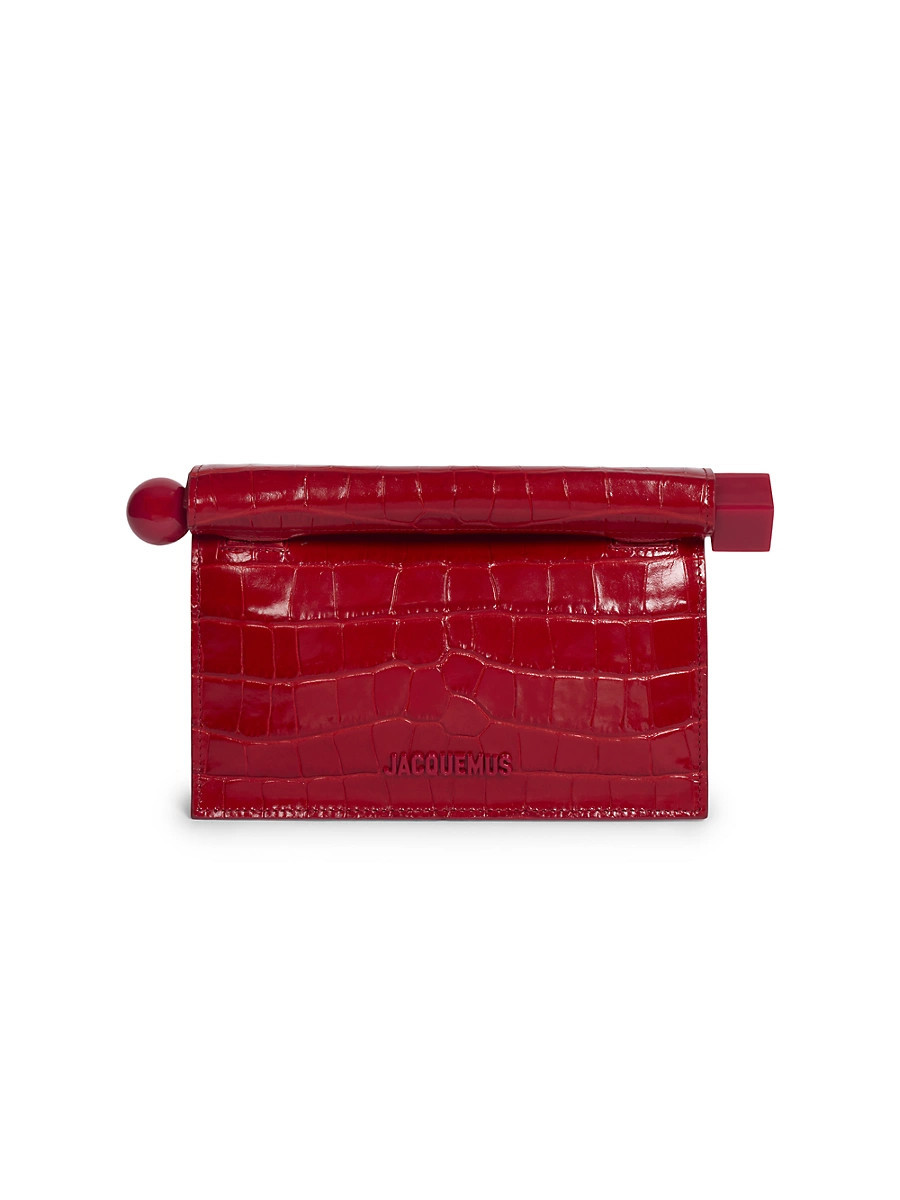 Women's La Petite Pochette Leather Clutch - Red | Saks Fifth Avenue