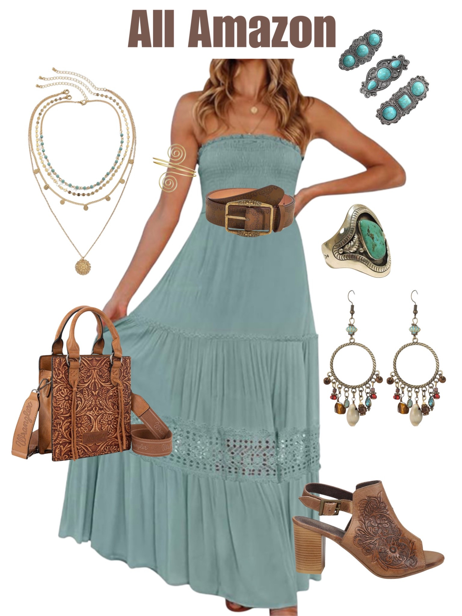 All Amazon western bohemian spring style!! I might have to order this dress 🩵

#LTKStyleTip #LTKShoeCrush #LTKFindsUnder50