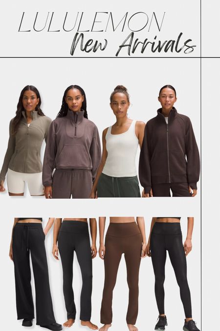 Lululemon: New Arrivals 
—
Workout clothes, neutral, zip up, jacket, yoga, Pilates, tank, fitness, leggings, pants, new, in stock, trending, fall, trendy 