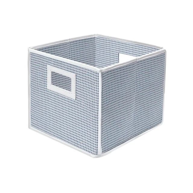 Folding Basket Storage Cube - Blue Gingham | Walmart (US)