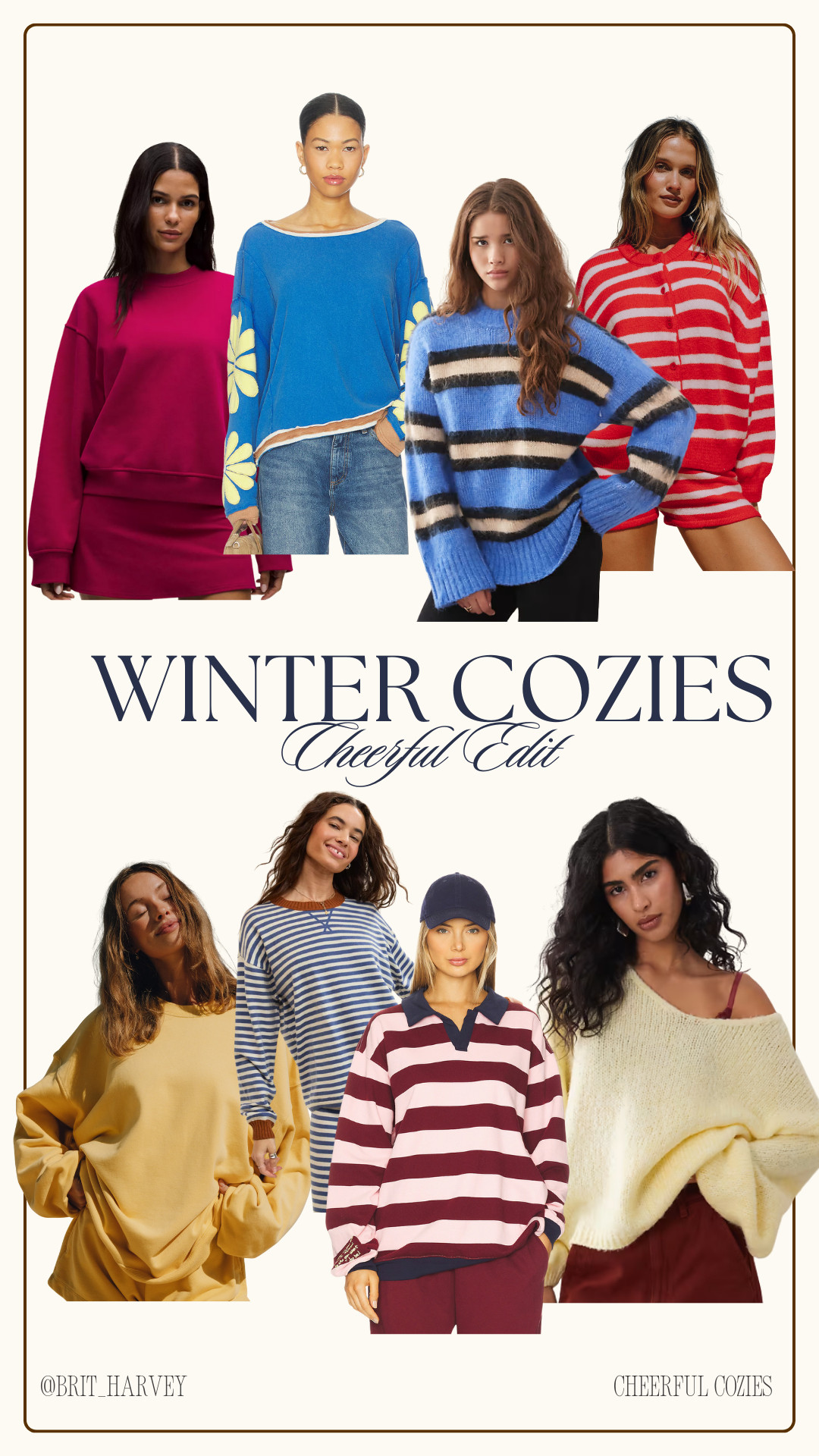 It’s giving happy. ✨
Cheerful knits, playful stripes, and cozy layers that brighten up cold days and make getting dressed feel fun again. 

#LTKStyle
#LTKFinds
#LTKWinter
#WinterCozies
#CozyStyle
#ColorfulWinter
#StripedSweater
#WinterLayers
#EverydayStyle
#CasualChic
#ColdWeatherStyle
#OutfitInspo
#SweaterWeather
 

 