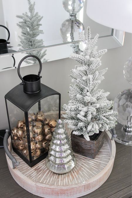 Nightstand Christmas home decor 

#LTKhome #LTKHoliday #LTKGiftGuide