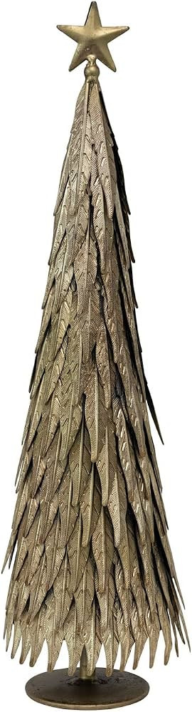 Creative Co-Op Metal Taper Holder, Antique Gold Finish | Amazon (US)