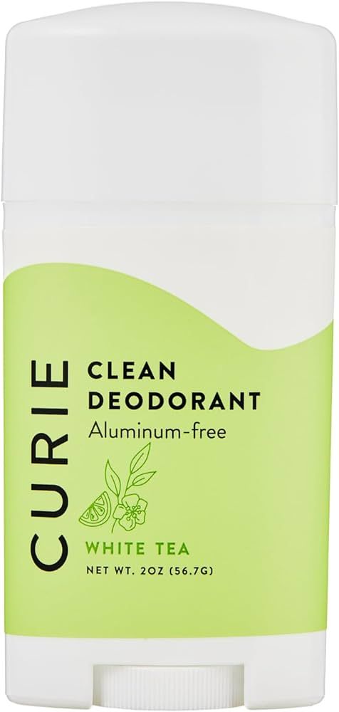 Curie Natural Deodorant for Women - White Tea 2oz Stick - Aluminum Free Deodorant, Paraben Free, ... | Amazon (US)
