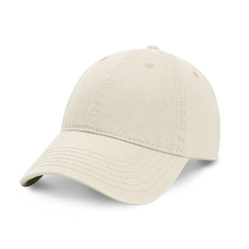 CHOK.LIDS Everyday Premium Dad Hat Unisex Cotton Baseball Cap for Men and Women Adjustable Lightweight Polo Style Curved Brim (Latte) | Amazon (US)