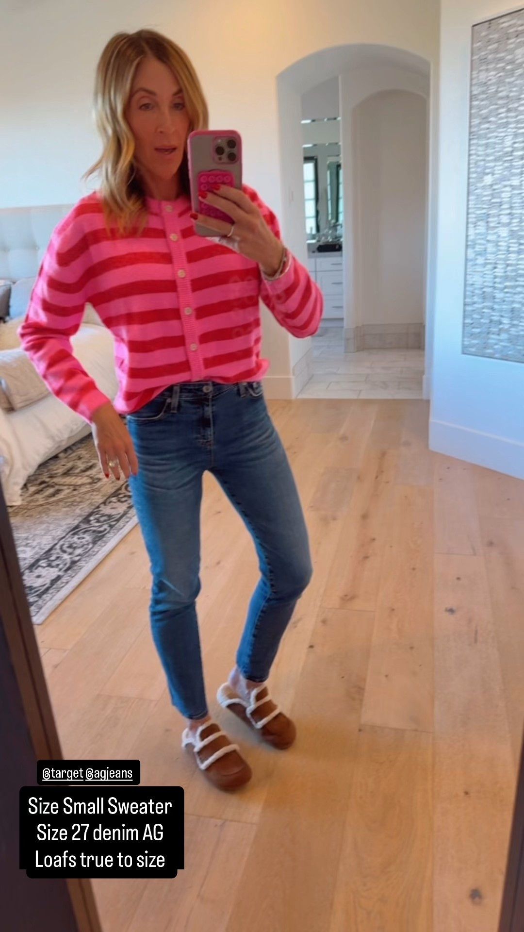 Target sweater size small super soft and loafers paired with my fav AG denim 

#LTKmomlife #LTKOver40 #LTKootd