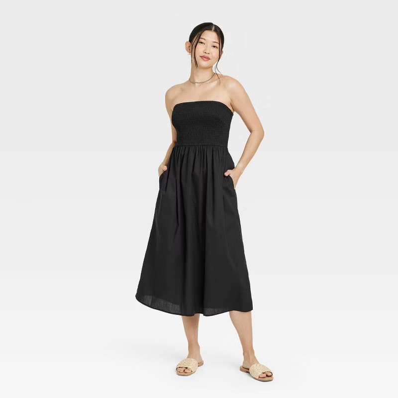 Women's Strapless Smocked Tube Sundress - A New Day™ | Target
