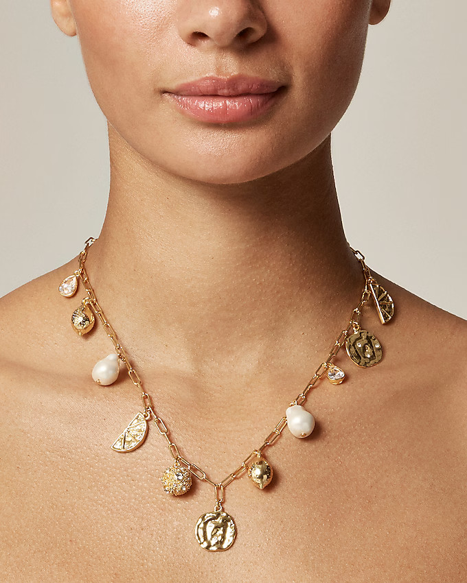 Nautical lemon charm necklace | J. Crew US