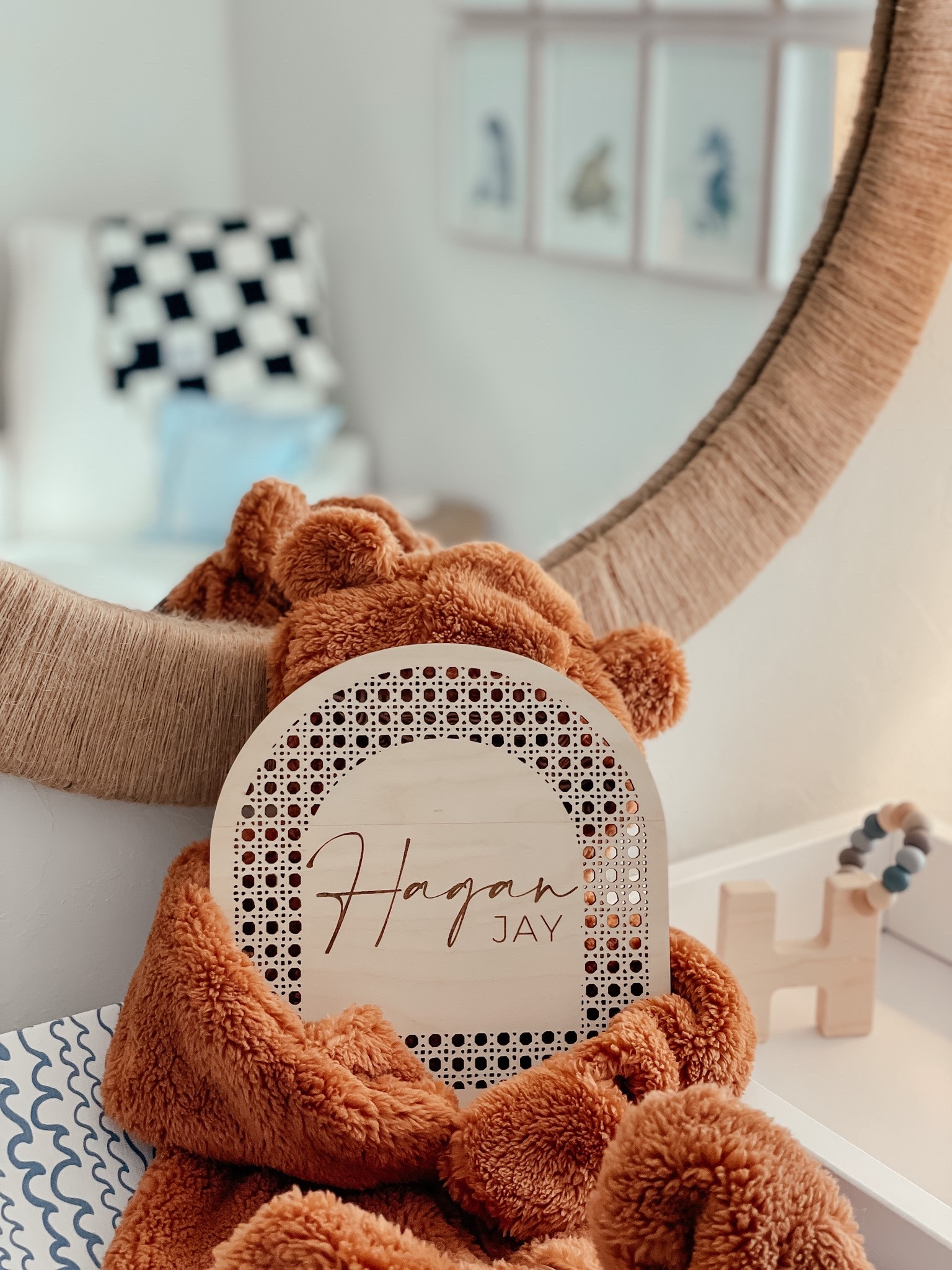 Cutest engraved pine wood sign! This is baby name announcement we used. #babyname #announcement #genderannouncement #genderreveal #namereveal #babynameannouncement #babynamereveal #bearsuit #babybear  

#LTKbaby #LTKbump #LTKkids